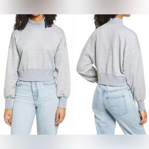 SOCIALITE Textured Mock Neck Pullover